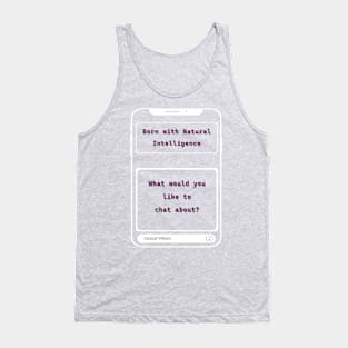 Born with Natural Intelligence AI Tank Top